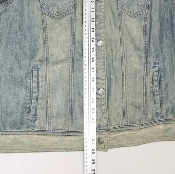Vintage Wrangler Women's Washed Denim Jean Jacket, 100% Cotton, size XXL - Picture 8 of 11